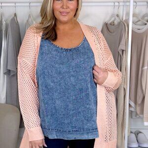 Lane Bryant Crochet Cardigan